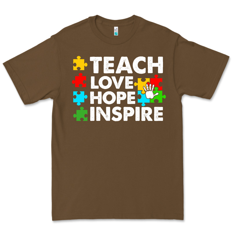 Teach Love Hope Inspire Premium Tee by CowhideDigitalArt | Teevron