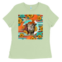 Matcha Hereford Bull Ladies Tee - LillyAllenDesigns