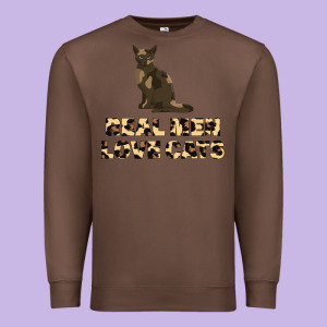 Real Men Love Cats Premium Sweatshirt Designed By Bettercallsaul