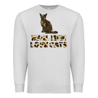 Dove Grey Real Men Love Cats Premium Sweatshirt - Bettercallsaul