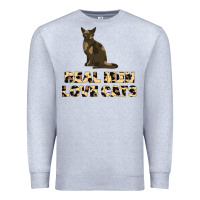 Heather Grey Real Men Love Cats Premium Sweatshirt - Bettercallsaul