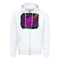 White halloween backround moon Zipper Hoodie - RanaPortraitStore