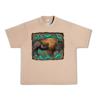 Burro bison with gemstone background Urban Heavy Tee - RanaPortraitStore