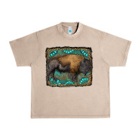 French Oak bison with gemstone background Urban Heavy Tee - RanaPortraitStore