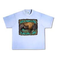 Grape Ice bison with gemstone background Urban Heavy Tee - RanaPortraitStore