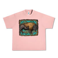 Salmon bison with gemstone background Urban Heavy Tee - RanaPortraitStore