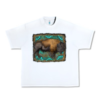 White bison with gemstone background Urban Heavy Tee - RanaPortraitStore