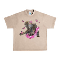 French Oak baby elephant with tutu Urban Heavy Tee - LillyAllenDesigns