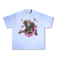 Grape Ice baby elephant with tutu Urban Heavy Tee - LillyAllenDesigns
