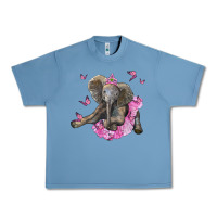 Pebble Blue baby elephant with tutu Urban Heavy Tee - LillyAllenDesigns