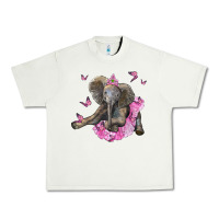 Pistachio baby elephant with tutu Urban Heavy Tee - LillyAllenDesigns