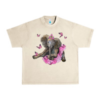 Sandshell baby elephant with tutu Urban Heavy Tee - LillyAllenDesigns