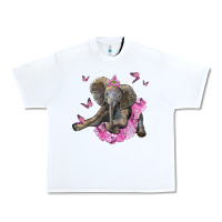 White baby elephant with tutu Urban Heavy Tee - LillyAllenDesigns