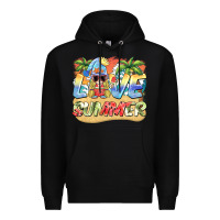 Black love summer gnomes  Background Premium Hoodie - BarkalooDesign