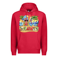 Cardinal love summer gnomes  Background Premium Hoodie - BarkalooDesign