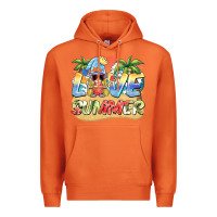 Carrot love summer gnomes  Background Premium Hoodie - BarkalooDesign