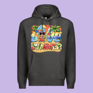 Love Summer Gnomes  Background Premium Hoodie Designed By Barkaloodesign