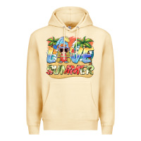 Pina Colada love summer gnomes  Background Premium Hoodie - BarkalooDesign