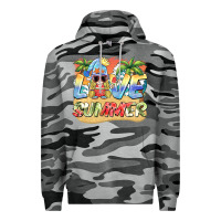 Slate Camo love summer gnomes  Background Premium Hoodie - BarkalooDesign