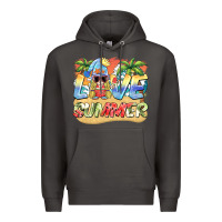 Smoke love summer gnomes  Background Premium Hoodie - BarkalooDesign