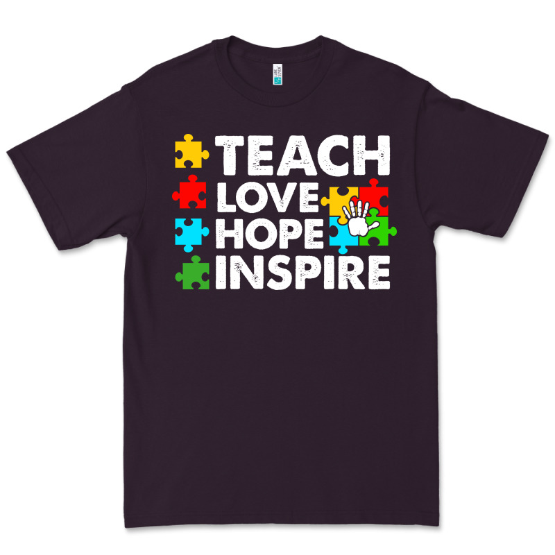 Teach Love Hope Inspire Premium Tee by CowhideDigitalArt | Teevron