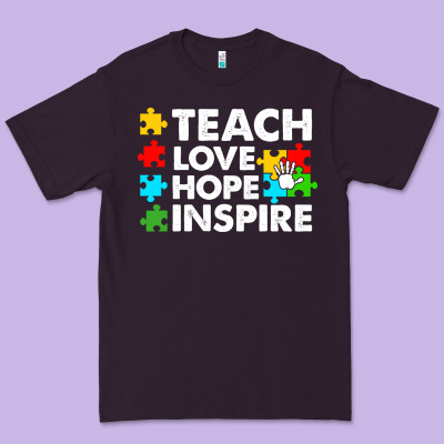 Teach Love Hope Inspire Premium Tee Designed By Cowhidedigitalart