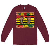 Burgundy juneteenth freedom day tumbler Long Sleeve Tee - Artiststas