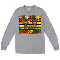 Heather Grey juneteenth freedom day tumbler Long Sleeve Tee - Artiststas