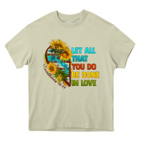 Mossy let all that you do be done in love Heavy Core Tee - BundleAndBundleShop