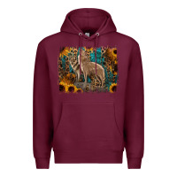 Burgundy Western Wolves Premium Hoodie - Jasminsmagicworld