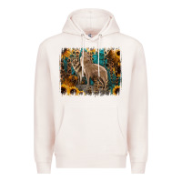 Pale Pink Western Wolves Premium Hoodie - Jasminsmagicworld