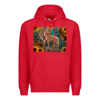 Red Western Wolves Premium Hoodie - Jasminsmagicworld