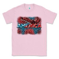 Bubblegum Pink America america america america 4th of july Classic Tee - FaDigitalArtStudio