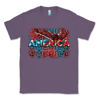 Lavender America america america america 4th of july Classic Tee - FaDigitalArtStudio