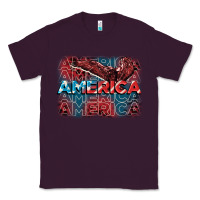 Plum America america america america 4th of july Classic Tee - FaDigitalArtStudio