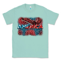 Seafoam America america america america 4th of july Classic Tee - FaDigitalArtStudio