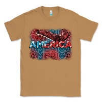 Toasted Coconut America america america america 4th of july Classic Tee - FaDigitalArtStudio