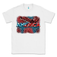 White America america america america 4th of july Classic Tee - FaDigitalArtStudio