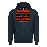 Navy halloween spider backround Zipper Hoodie - RanaPortraitStore
