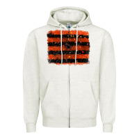 Oatmeal Heather halloween spider backround Zipper Hoodie - RanaPortraitStore