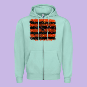 Halloween Spider Backround Zipper Hoodie Designed By Ranaportraitstore