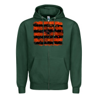 Sports Green halloween spider backround Zipper Hoodie - RanaPortraitStore