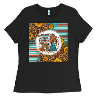 Black western fall mama Ladies Tee - LillyAllenDesigns