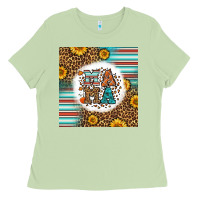 Matcha western fall mama Ladies Tee - LillyAllenDesigns
