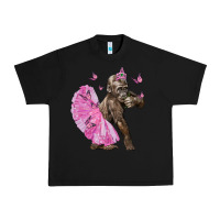 Black Baby Gorilla With Tutu Urban Heavy Tee - LillyAllenDesigns