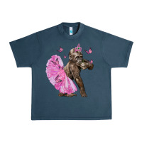 Midnight Navy Baby Gorilla With Tutu Urban Heavy Tee - LillyAllenDesigns