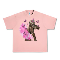 Salmon Baby Gorilla With Tutu Urban Heavy Tee - LillyAllenDesigns