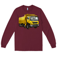 Burgundy dump truck Long Sleeve Tee - Artiststas