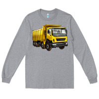 Heather Grey dump truck Long Sleeve Tee - Artiststas