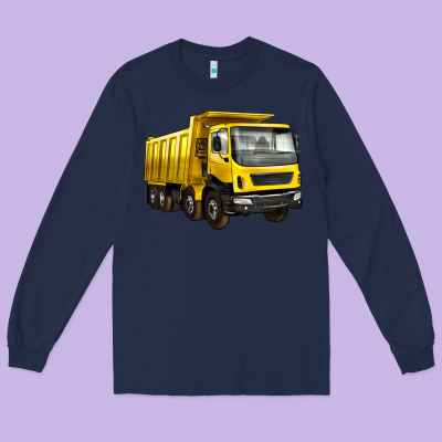 Dump Truck Long Sleeve Tee Designed By Artiststas